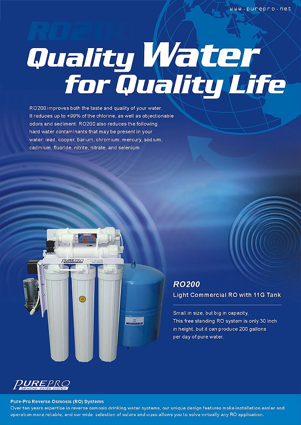 REVERSE OSMOSIS WATER FILTERS RO200 Pacific Water